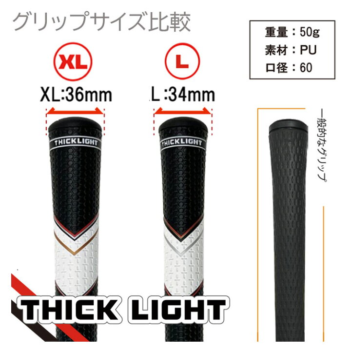ゴルフグリップ 重さ 比較