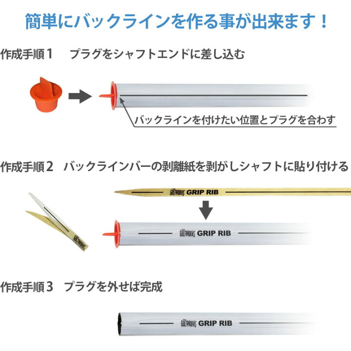 ゴルフ グリップ バックライン